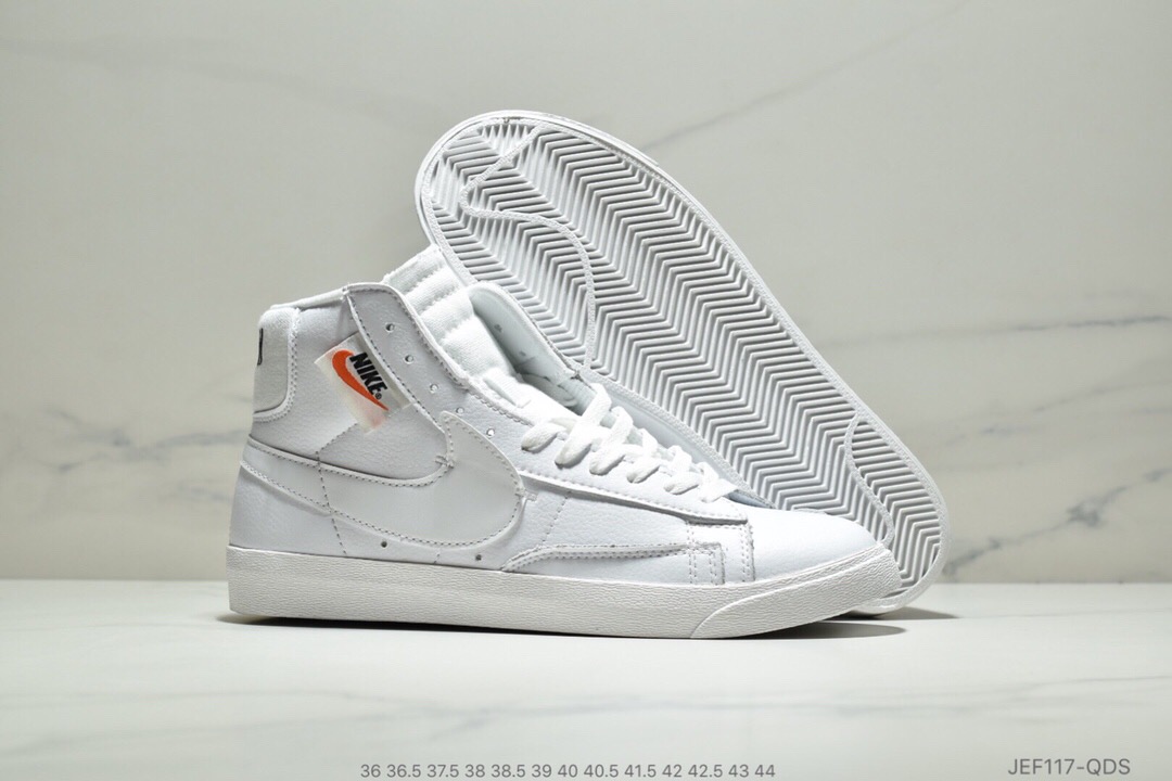 Nike Blazer Mid Redel All White Shoes - Click Image to Close